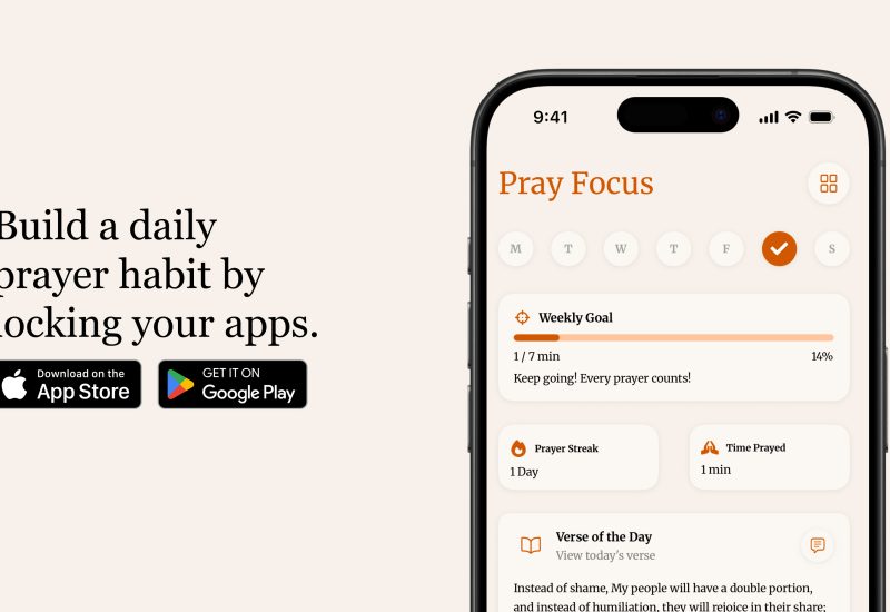 Pray Focus Locks Instagram and Tiktok Until You Pray, Now on iOS and Android